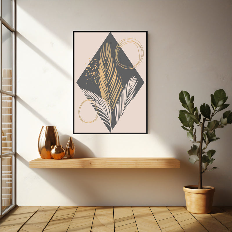 Wall Art & Paintings - Botanic Bloomscape Wall Art - Black Frame