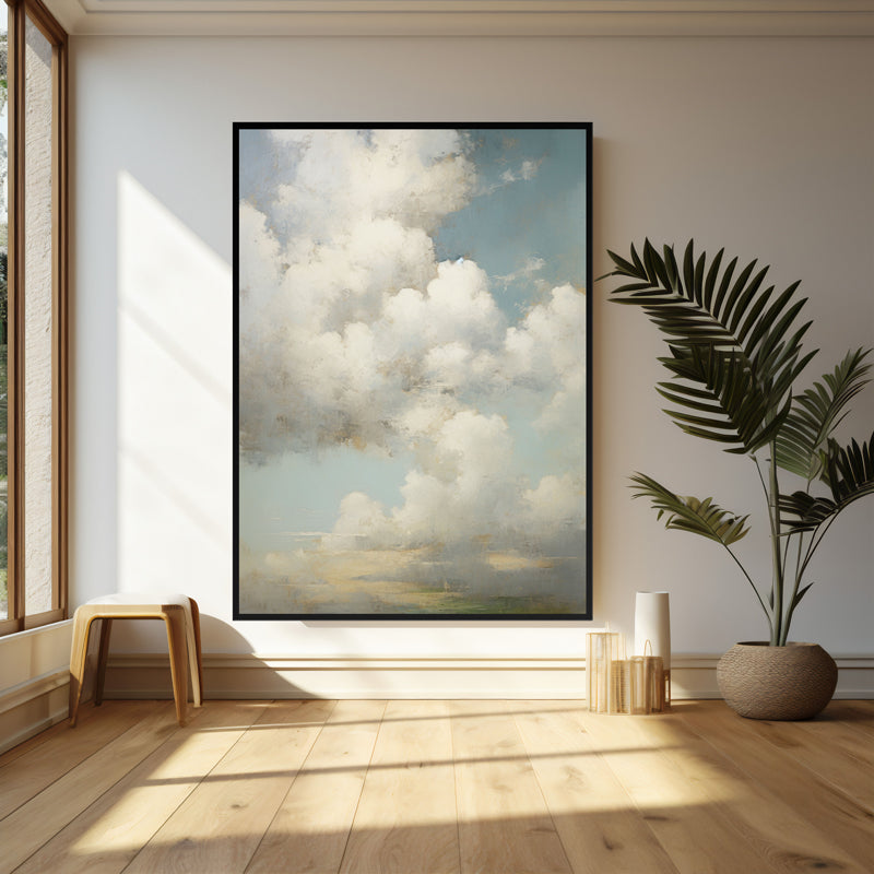 Wall Art & Paintings - In The Clouds Wall Art - Black Frame