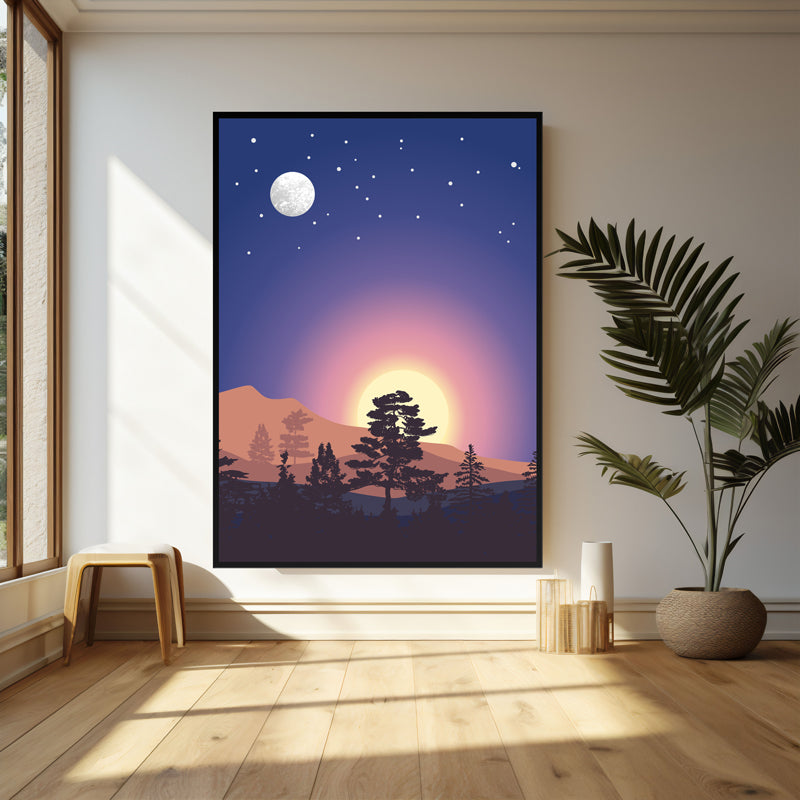 Wall Art & Paintings - Dune Wall Art - Black Frame