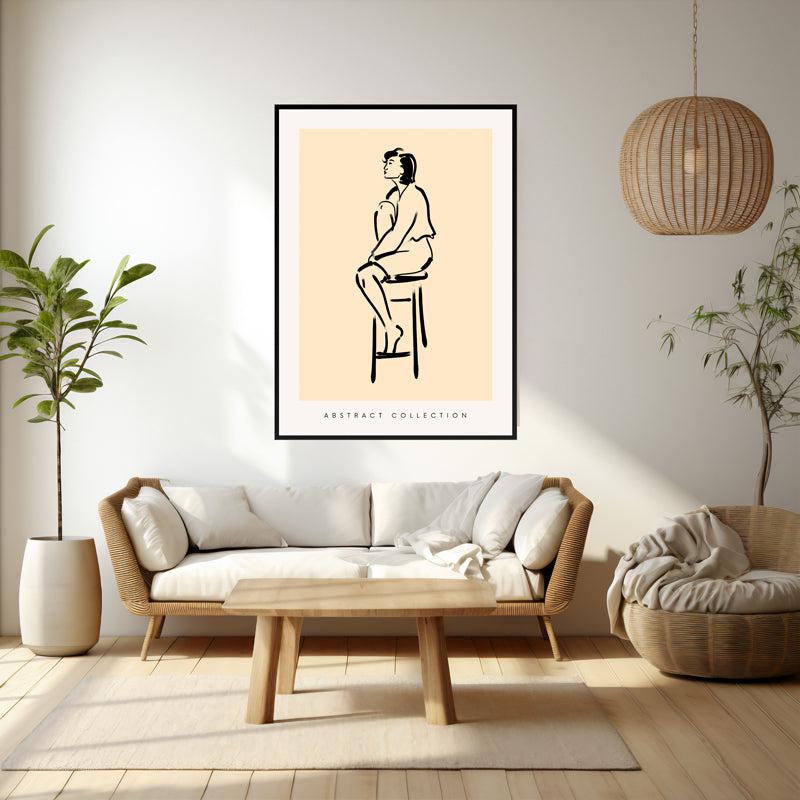 Buy Pensive Moment Wall Art - Black Frame Wall Art & Paintings from Vaaree