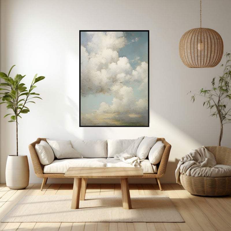 Wall Art & Paintings - In The Clouds Wall Art - Black Frame