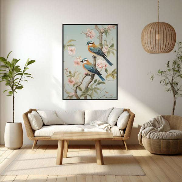 Wall Art & Paintings - Whimsical Aviary Wall Art - Black Frame