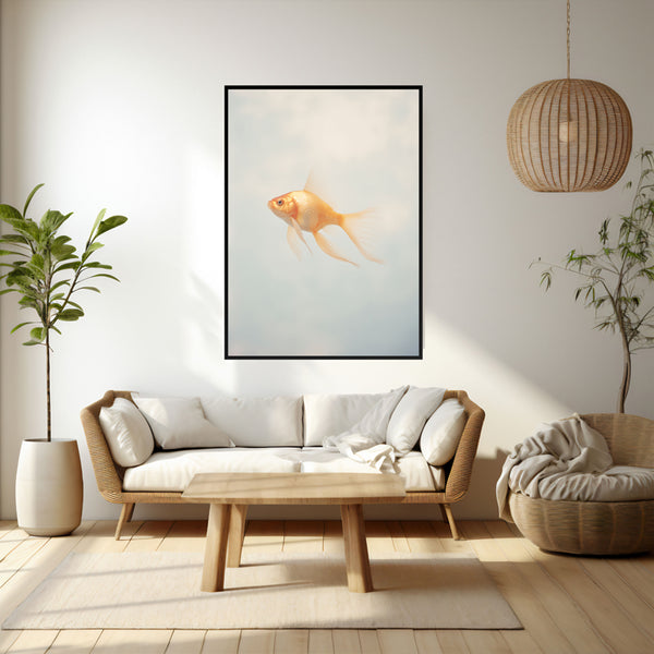 Wall Art & Paintings - Goldfish Glam Wall Art - Black Frame