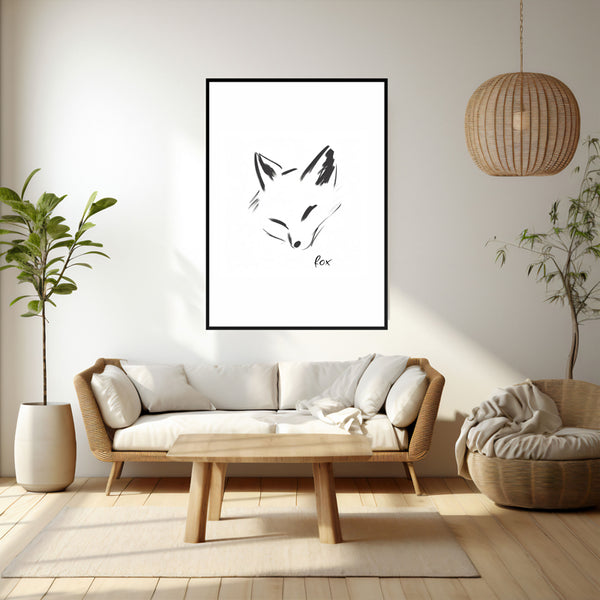 Wall Art & Paintings - Fox Novo Wall Art - Black Frame