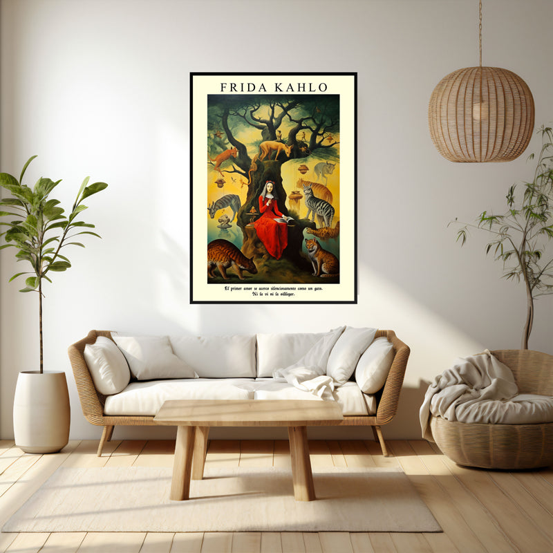 Wall Art & Paintings - Women in Woods Wall Art - Black Frame