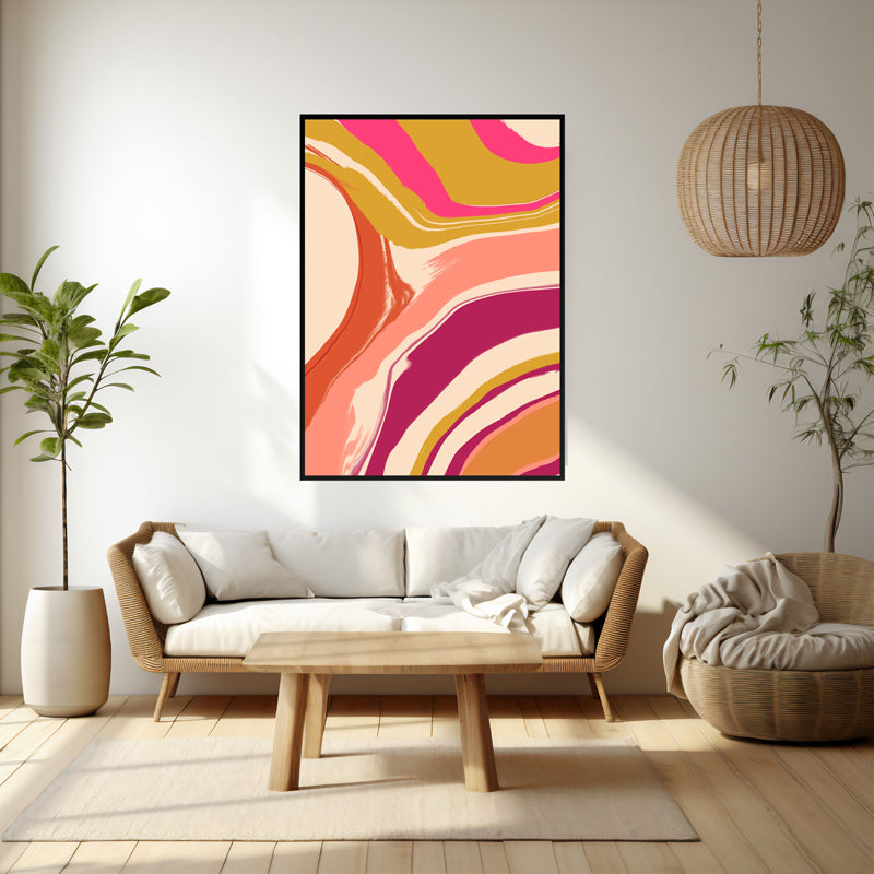 Wall Art & Paintings - Sunshine Serenade Wall Art - Black Frame