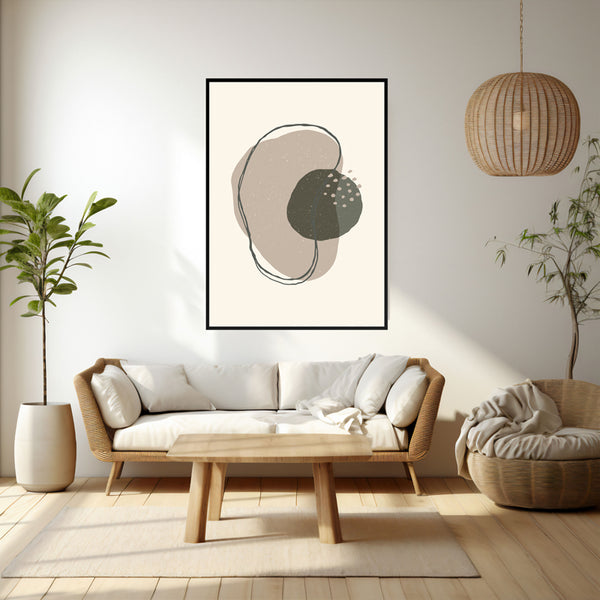 Wall Art & Paintings - Amoeba Wall Art - Black Frame