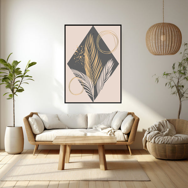 Wall Art & Paintings - Botanic Bloomscape Wall Art - Black Frame