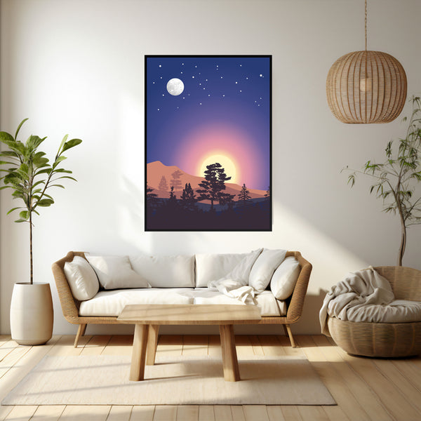 Wall Art & Paintings - Dune Wall Art - Black Frame