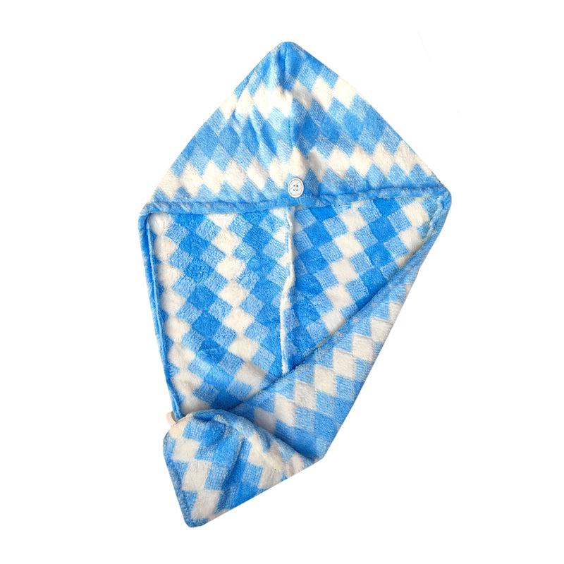 Buy Wren High Absorbent Hair Towel - Blue Hair Wraps from Vaaree