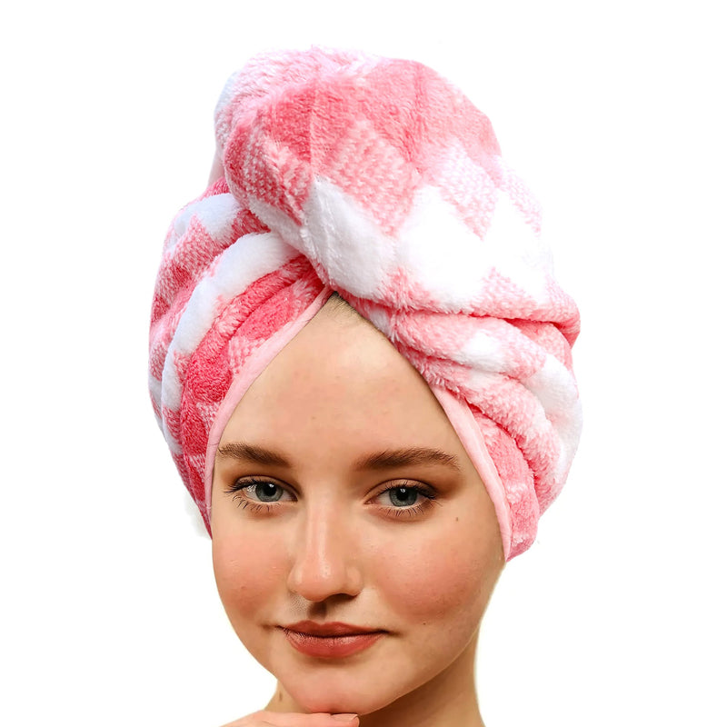 Buy Wren High Absorbent Hair Towel - Pink Hair Wraps from Vaaree