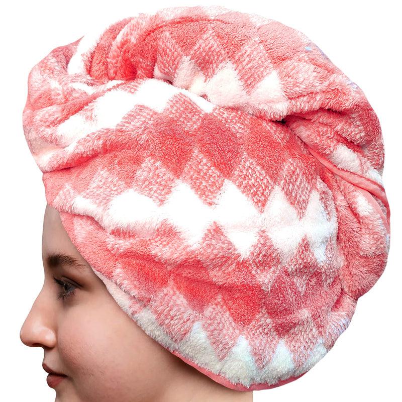 Buy Wren High Absorbent Hair Towel - Pink Hair Wraps from Vaaree