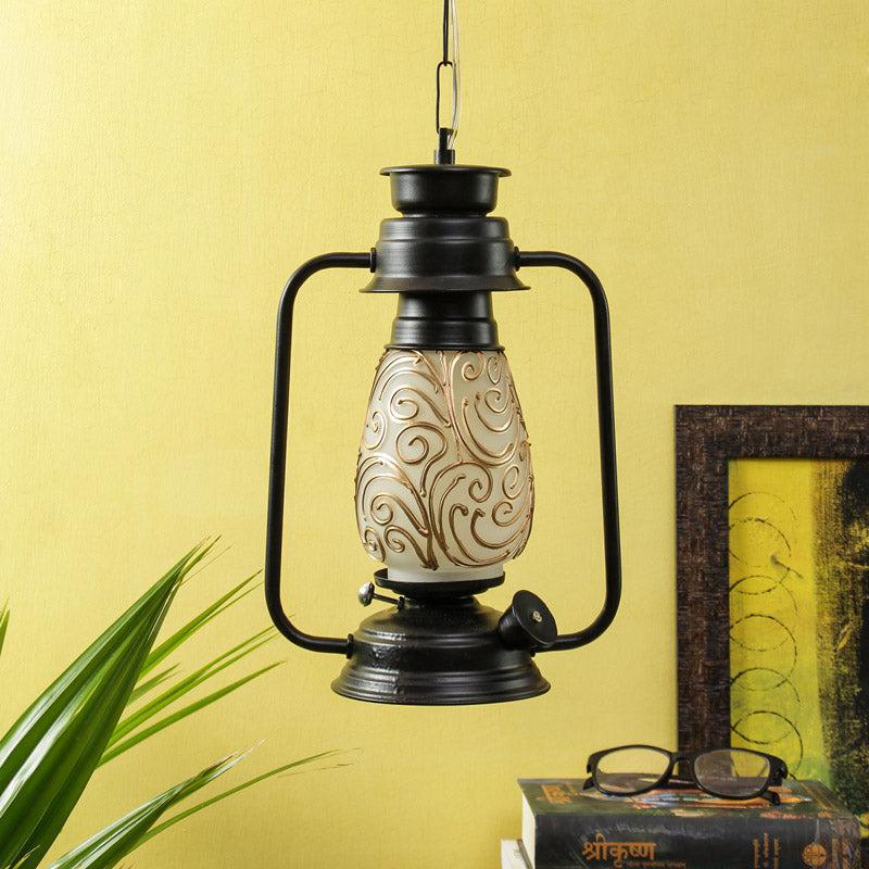 Buy Saagar Mosaic Lantern Ceiling Lamp - Black Ceiling Lamp from Vaaree