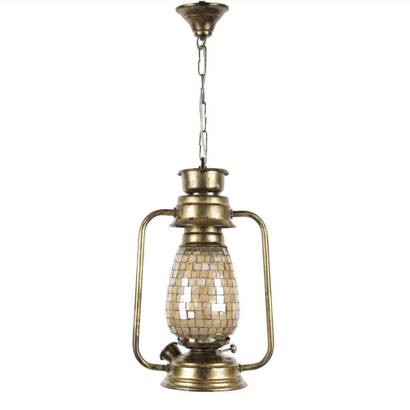 Buy Avina Mosaic Lantern Ceiling Lamp - Gold Ceiling Lamp from Vaaree