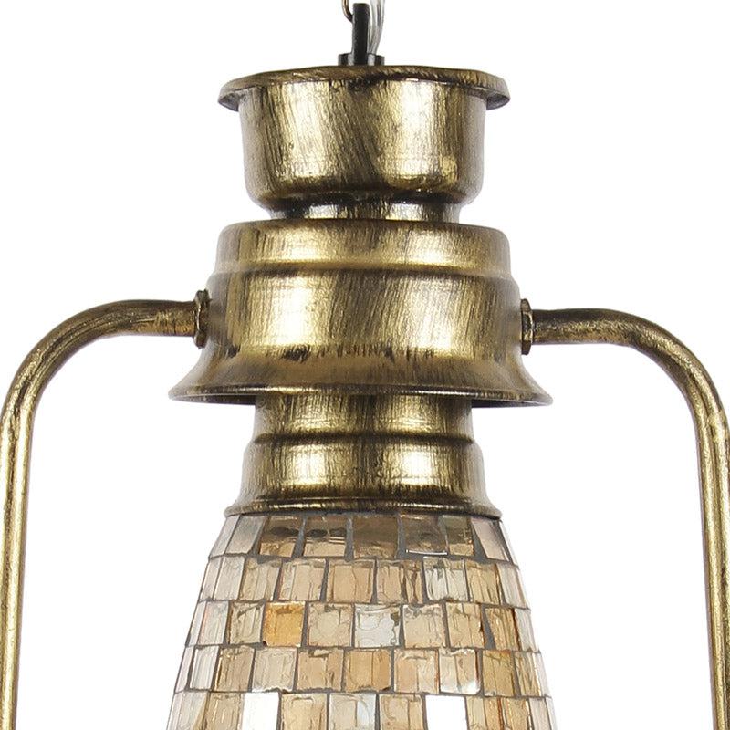 Buy Avina Mosaic Lantern Ceiling Lamp - Gold Ceiling Lamp from Vaaree