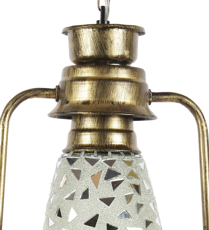 Buy Dvija Mosaic Lantern Ceiling Lamp - Gold Ceiling Lamp from Vaaree