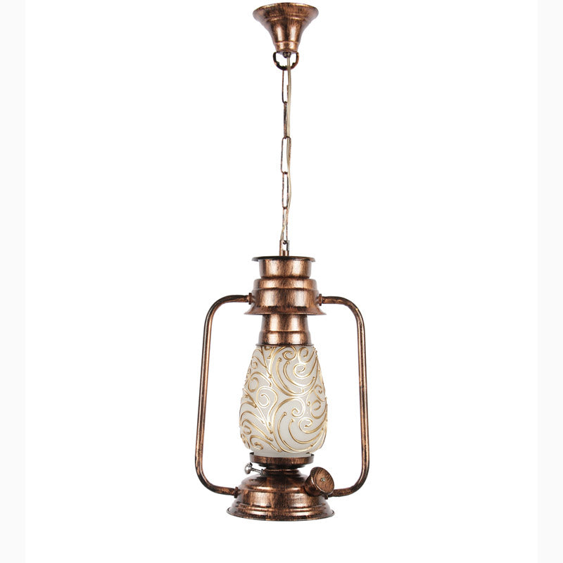 Buy Saagar Mosaic Lantern Ceiling Lamp - Copper Ceiling Lamp from Vaaree