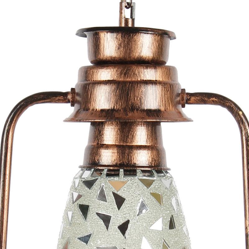 Buy Dvija Mosaic Lantern Ceiling Lamp - Copper Ceiling Lamp from Vaaree