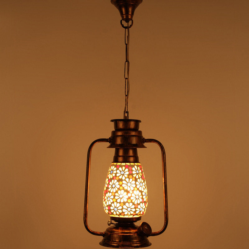 Buy Admya Mosaic Lantern Ceiling Lamp - Copper Ceiling Lamp from Vaaree