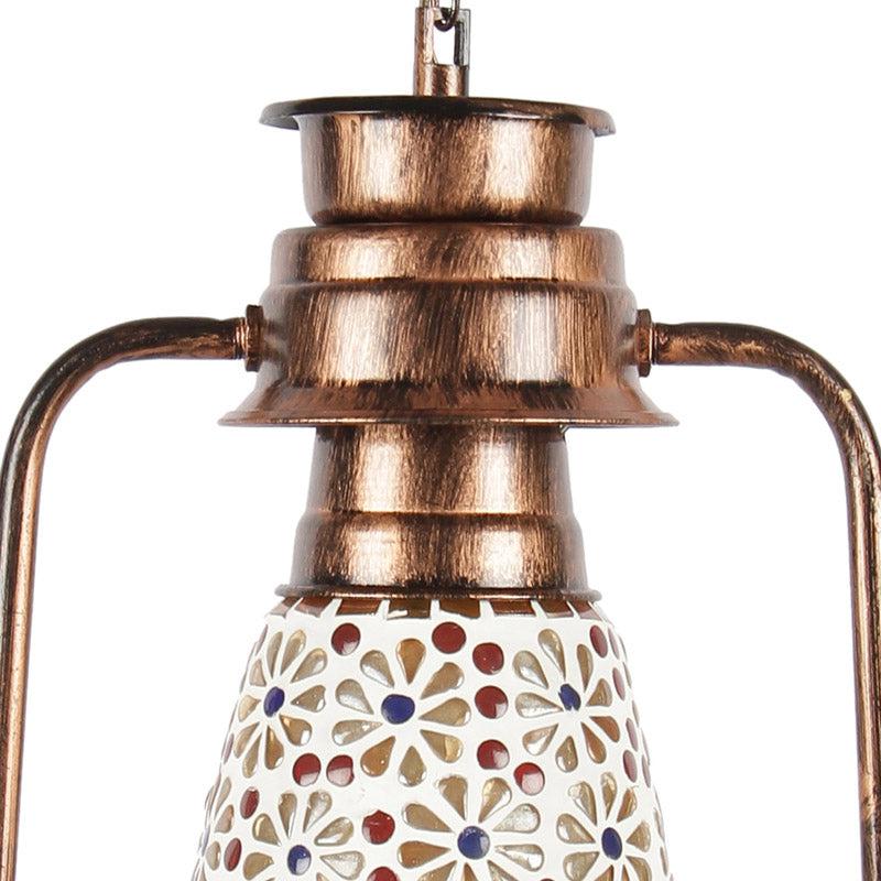 Buy Admya Mosaic Lantern Ceiling Lamp - Copper Ceiling Lamp from Vaaree