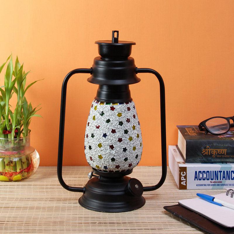 Buy Divyara Mosaic Lantern Table Lamp - Black Table Lamp from Vaaree