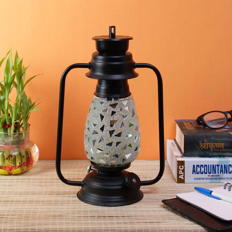 Buy Dvija Mosaic Lantern Table Lamp - Black Table Lamp from Vaaree