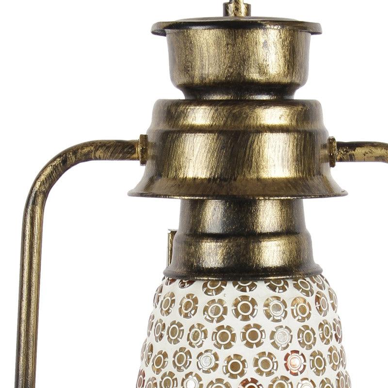 Buy Navina Mosaic Lantern Table Lamp - Gold Table Lamp from Vaaree