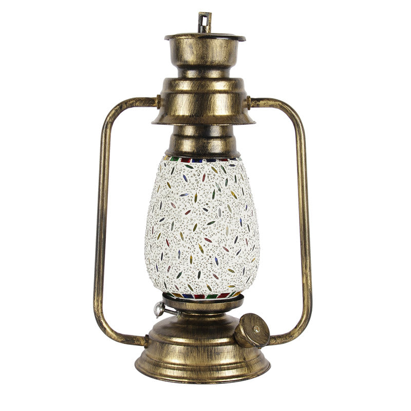 Buy Siera Mosaic Lantern Table Lamp - Gold Table Lamp from Vaaree