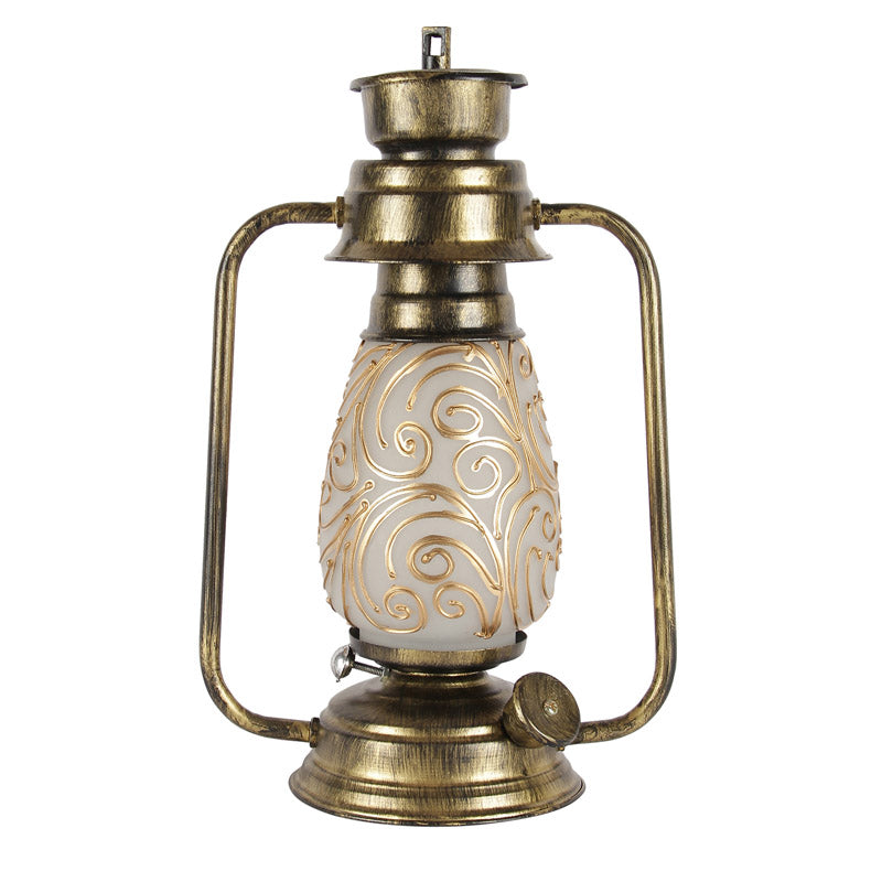 Buy Saagar Mosaic Lantern Table Lamp - Gold Table Lamp from Vaaree