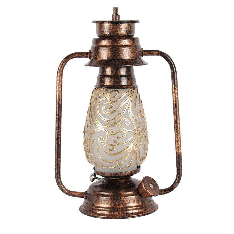 Buy Saagar Mosaic Lantern Table Lamp - Copper Table Lamp from Vaaree