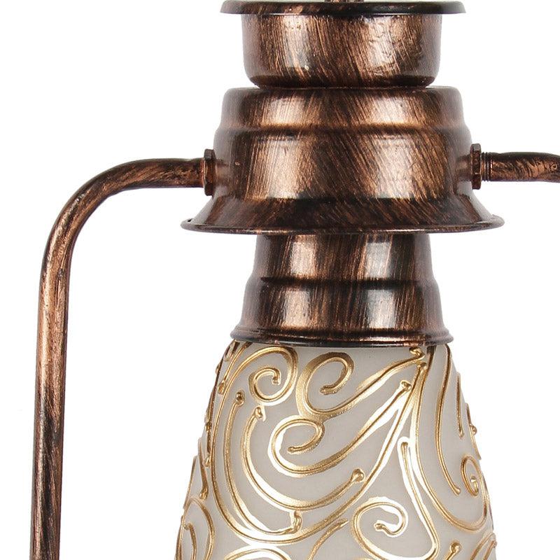 Buy Saagar Mosaic Lantern Table Lamp - Copper Table Lamp from Vaaree