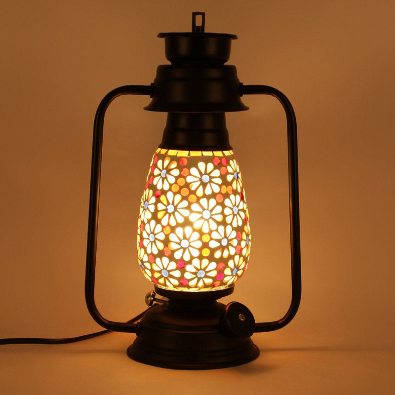 Buy Admya Mosaic Lantern Table Lamp - Black Table Lamp from Vaaree