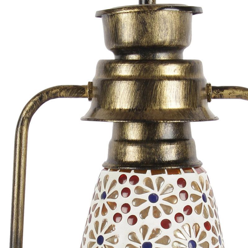 Buy Admya Mosaic Lantern Table Lamp - Gold Table Lamp from Vaaree