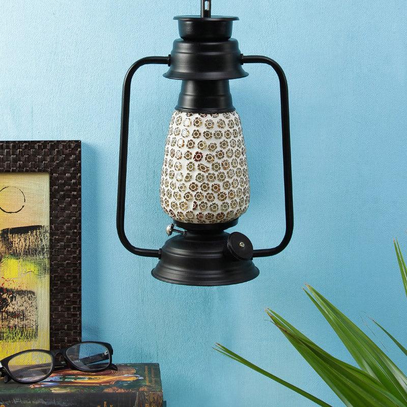 Buy Navina Mosaic Lantern Wall Lamp - Black Wall Lamp from Vaaree