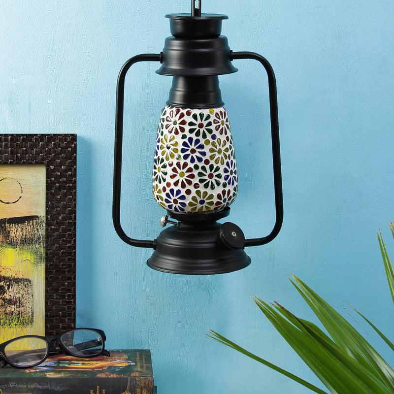 Buy Madhura Mosaic Lantern Wall Lamp - Black Wall Lamp from Vaaree