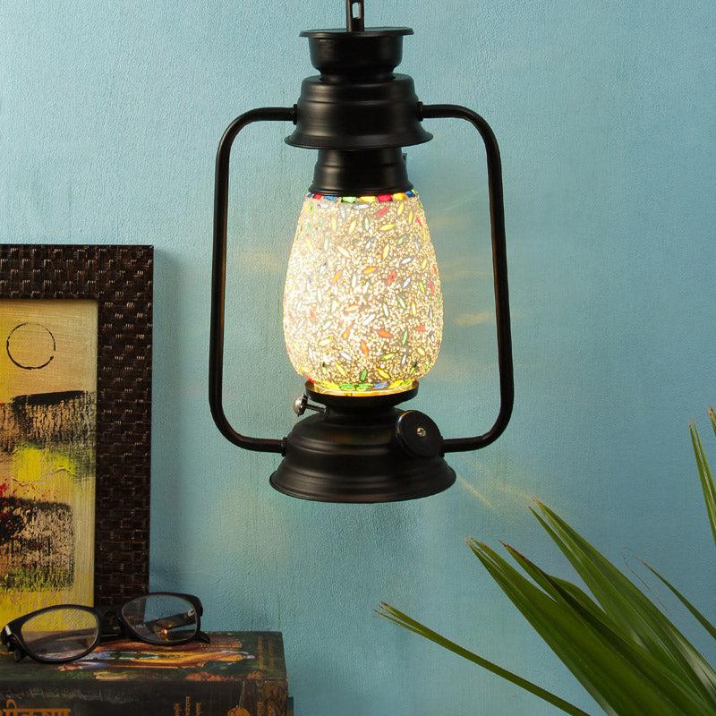 Buy Siera Mosaic Lantern Wall Lamp - Black Wall Lamp from Vaaree