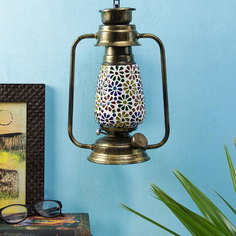 Buy Madhura Mosaic Lantern Wall Lamp - Gold Wall Lamp from Vaaree