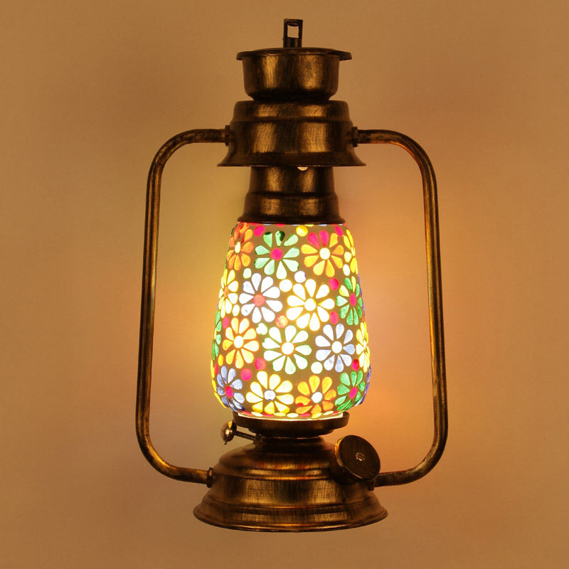 Buy Madhura Mosaic Lantern Wall Lamp - Gold Wall Lamp from Vaaree