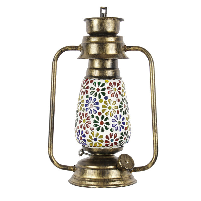 Buy Madhura Mosaic Lantern Wall Lamp - Gold Wall Lamp from Vaaree