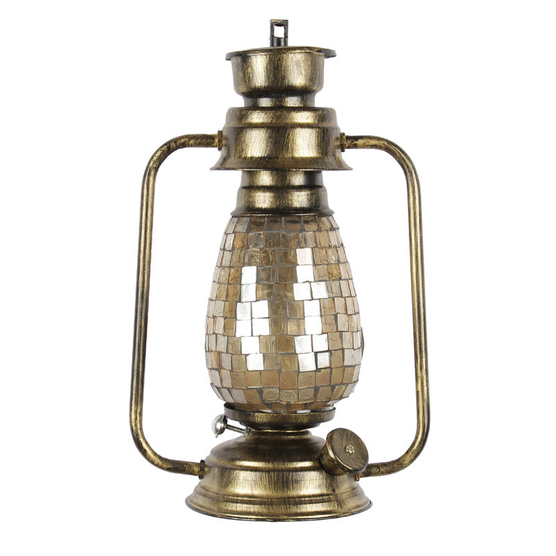 Buy Avina Mosaic Lantern Wall Lamp - Gold Wall Lamp from Vaaree