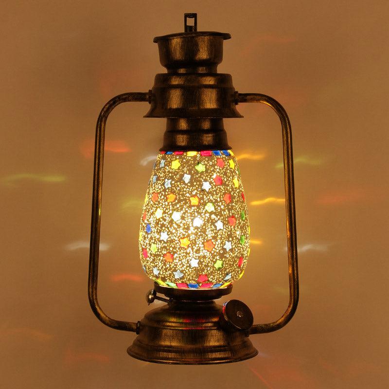 Buy Divyara Mosaic Lantern Wall Lamp - Gold Wall Lamp from Vaaree