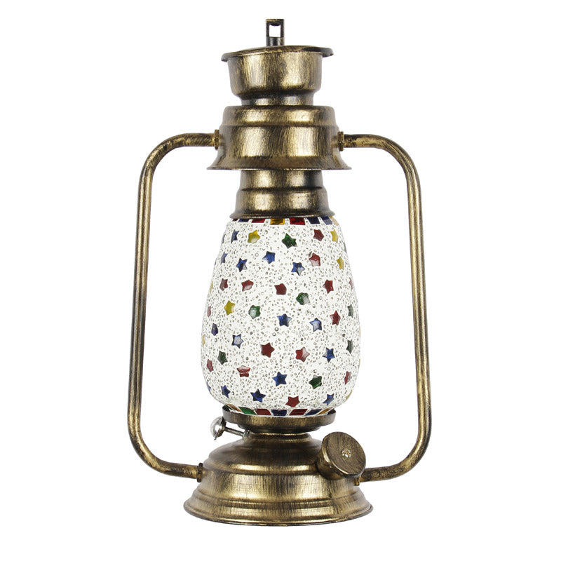 Buy Divyara Mosaic Lantern Wall Lamp - Gold Wall Lamp from Vaaree