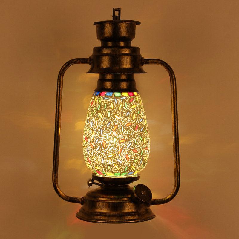 Buy Siera Mosaic Lantern Wall Lamp - Gold Wall Lamp from Vaaree