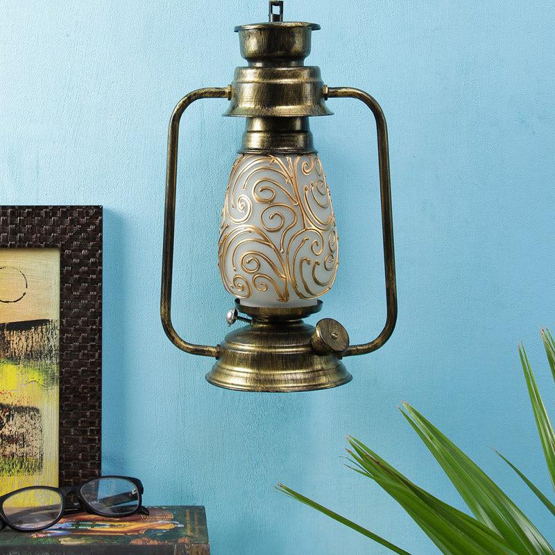 Buy Saagar Mosaic Lantern Wall Lamp - Gold Wall Lamp from Vaaree