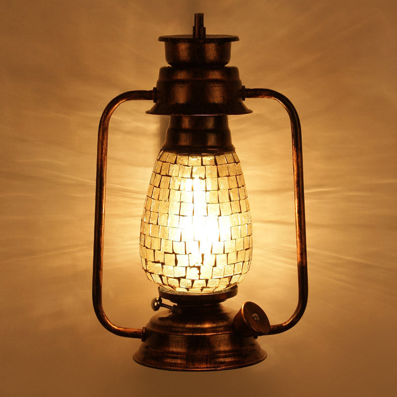 Buy Avina Mosaic Lantern Wall Lamp - Copper Wall Lamp from Vaaree