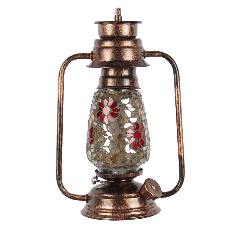 Buy Phoolkari Mosaic Lantern Wall Lamp - Copper Wall Lamp from Vaaree