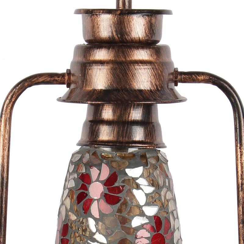 Buy Phoolkari Mosaic Lantern Wall Lamp - Copper Wall Lamp from Vaaree