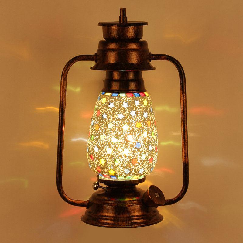 Buy Divyara Mosaic Lantern Wall Lamp - Copper Wall Lamp from Vaaree