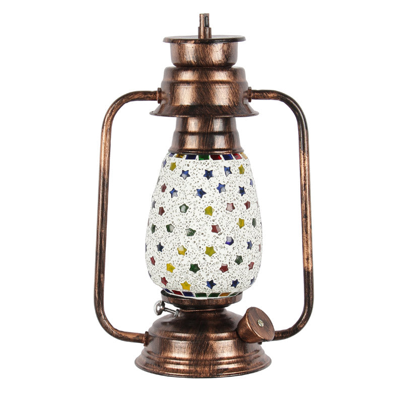 Buy Divyara Mosaic Lantern Wall Lamp - Copper Wall Lamp from Vaaree