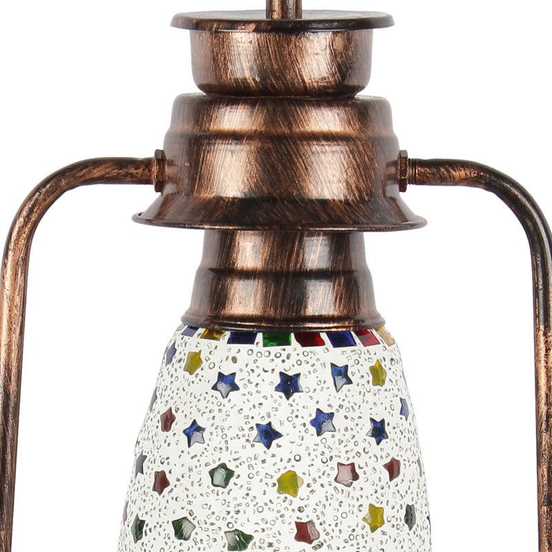 Buy Divyara Mosaic Lantern Wall Lamp - Copper Wall Lamp from Vaaree